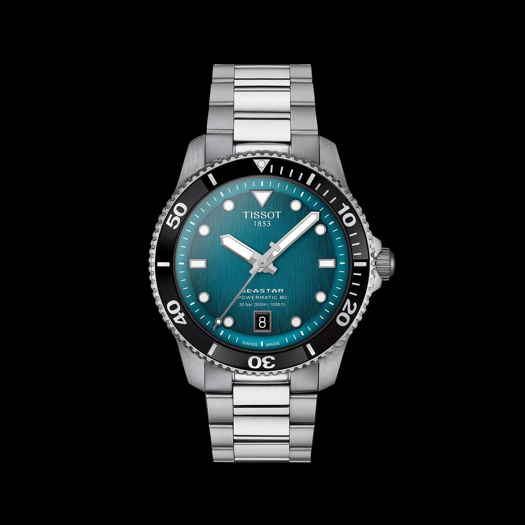 TISSOT シースター 1000 パワーマティック80 グリーングラデーション TISSOT シースター1000 パワーマティック 80 40mm | モデル
